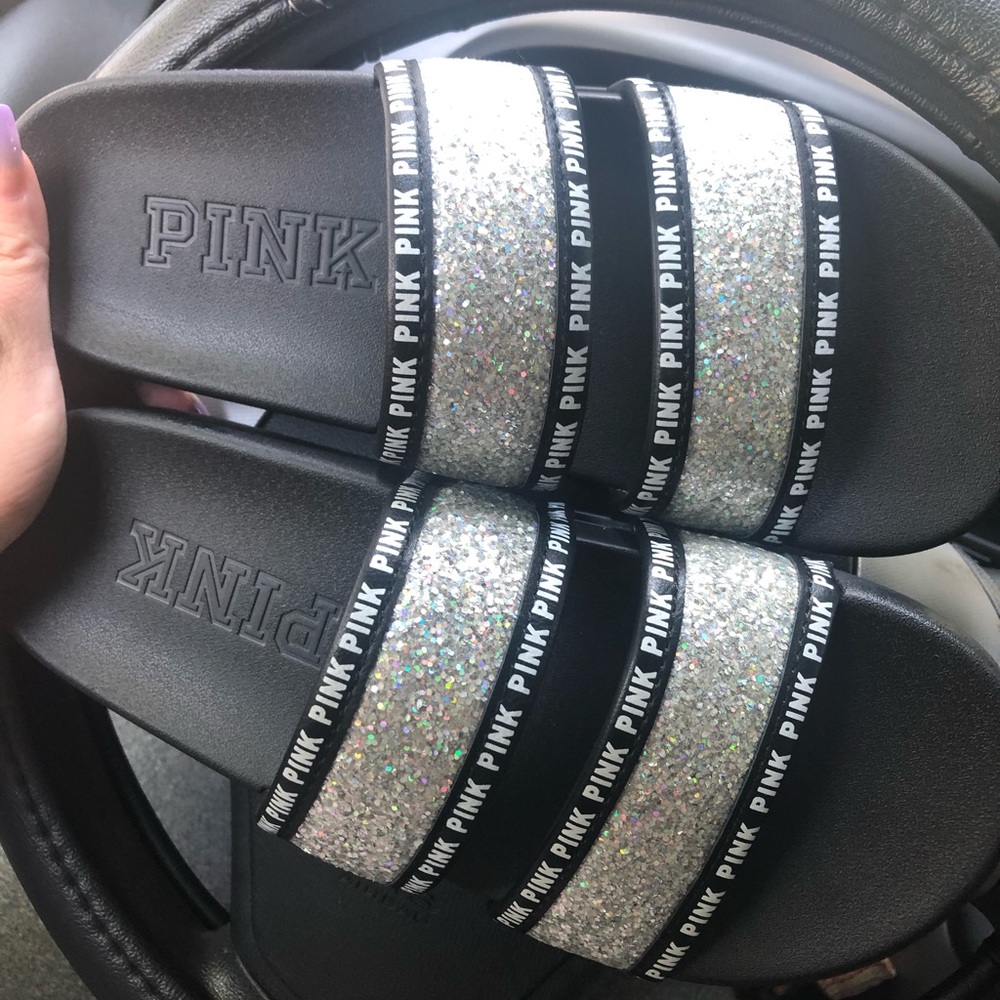 VS PINK SLIDE SANDALS - Picture 2 of 2